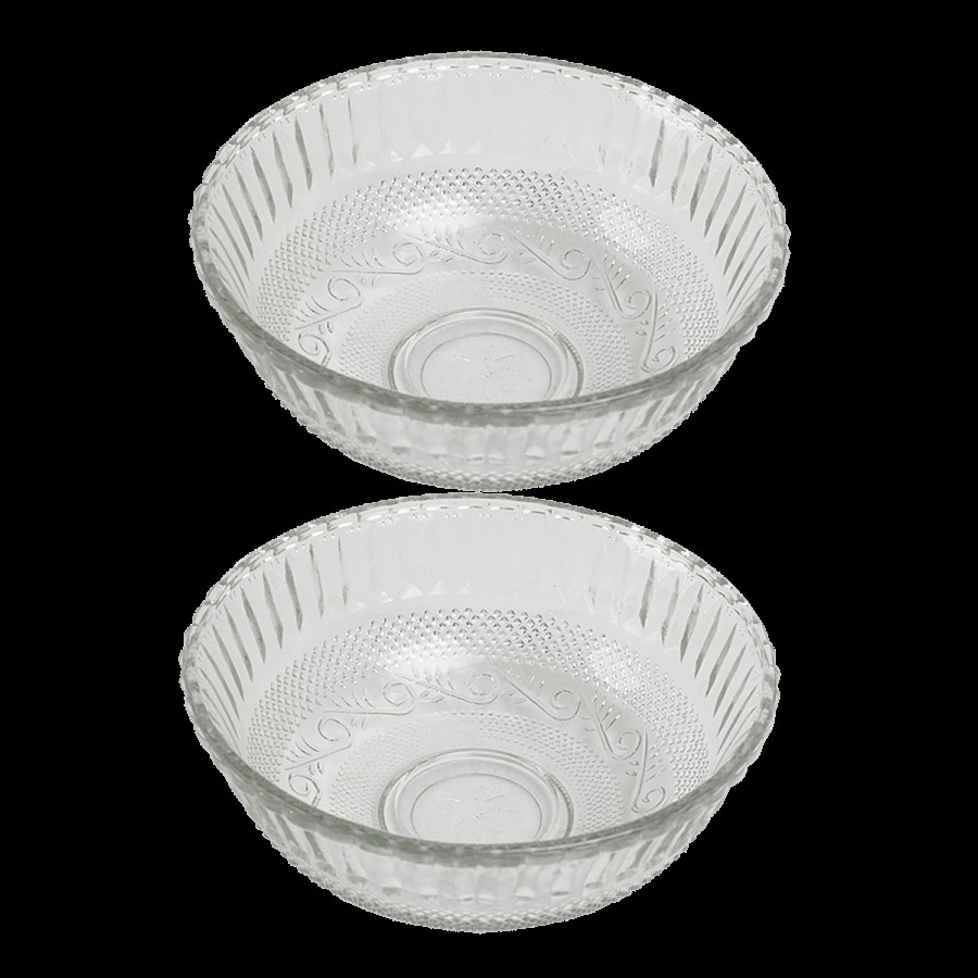 Glass Ideas  Glass Dry Fruit/Serving Bowl Set - Shubhkamna