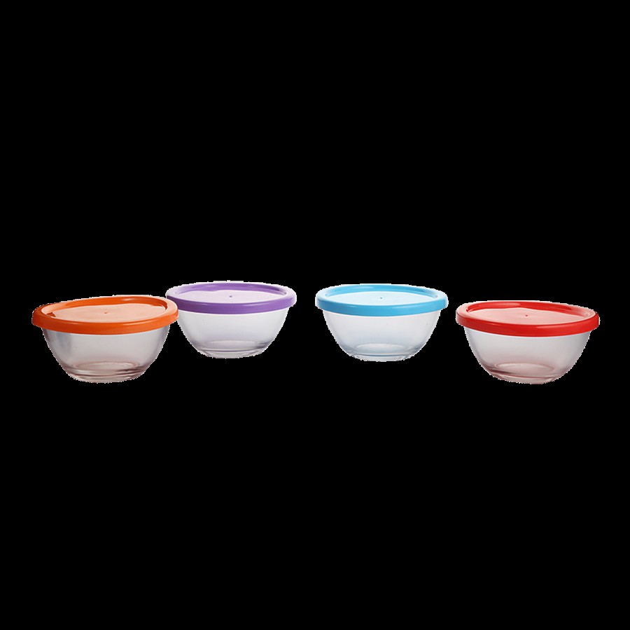 Glass Ideas  Glass Storage Curd Serving Bowl Set - Celebrations