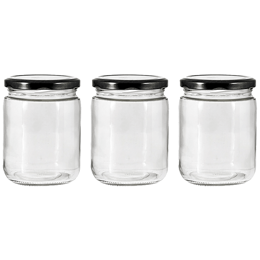 Glass Ideas  Glass Storage Jar - With Metal Lid