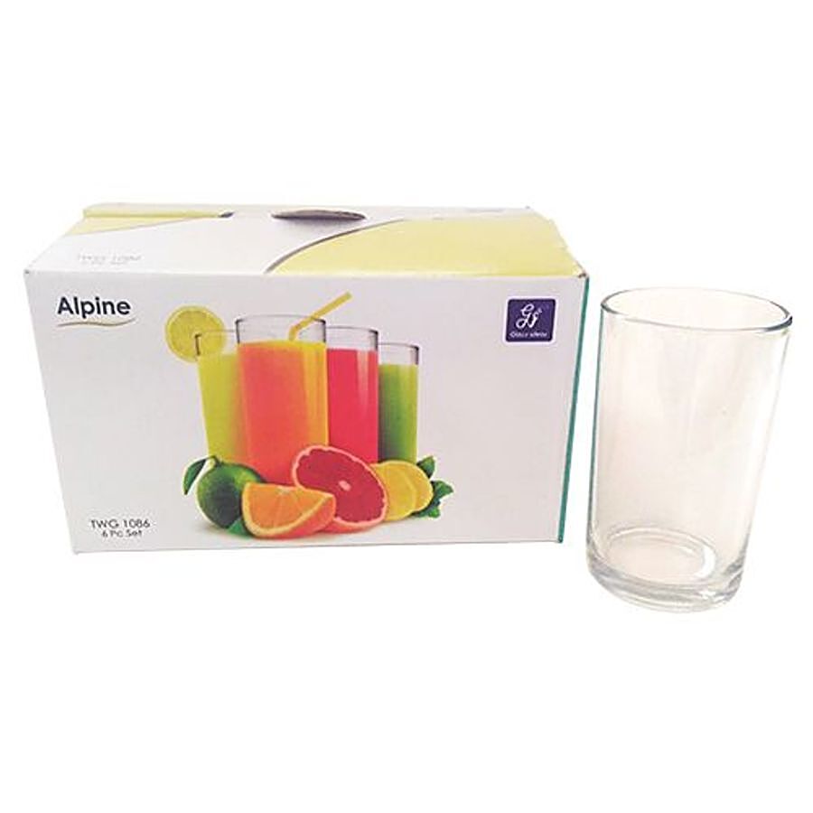 Glass Ideas  Juice/Water Tall Glass Tumbler Set - Alpine