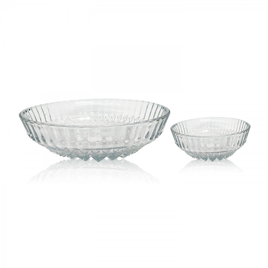 Glass Ideas  Pudding Bowl Set - 1 Big + 4 Small