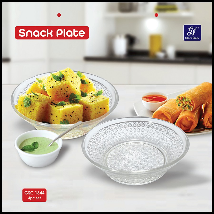 Glass Ideas  Snack Plate Set - 13 cm