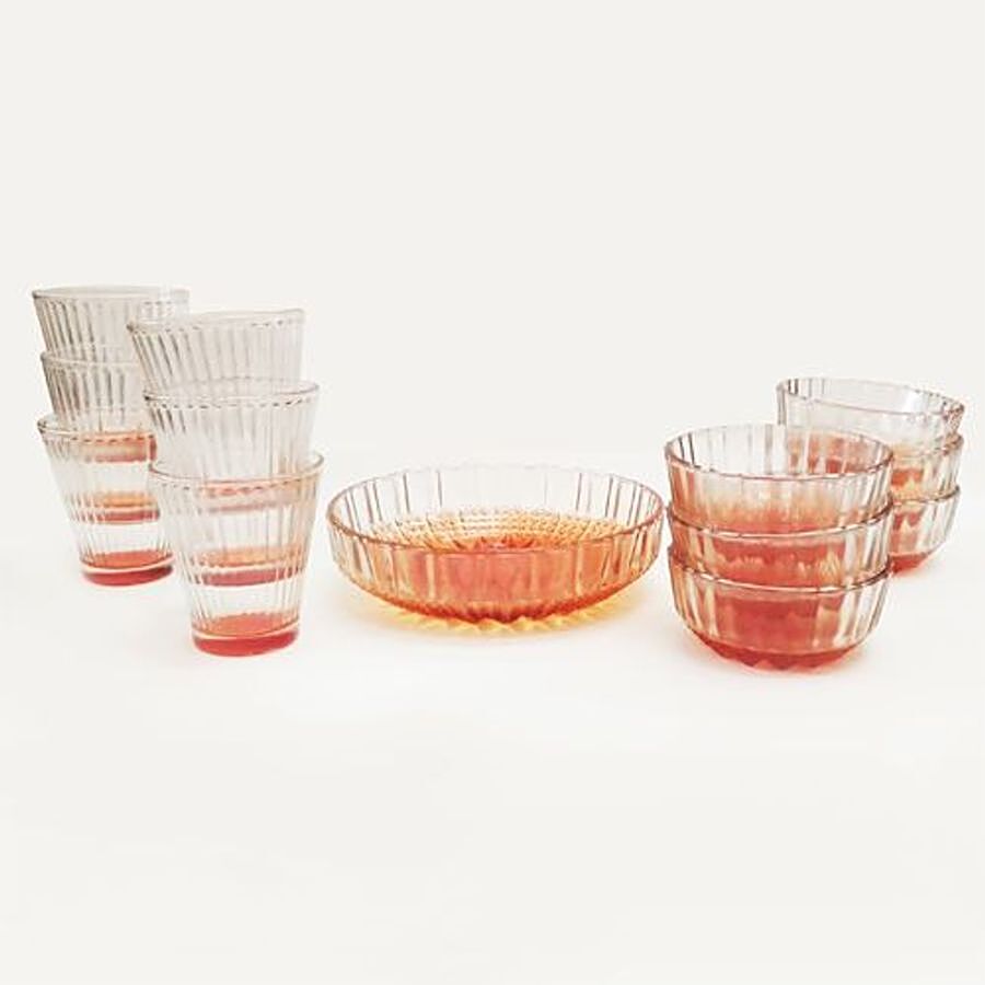 Glass Ideas  Snacks Serving Glass Set - Orange