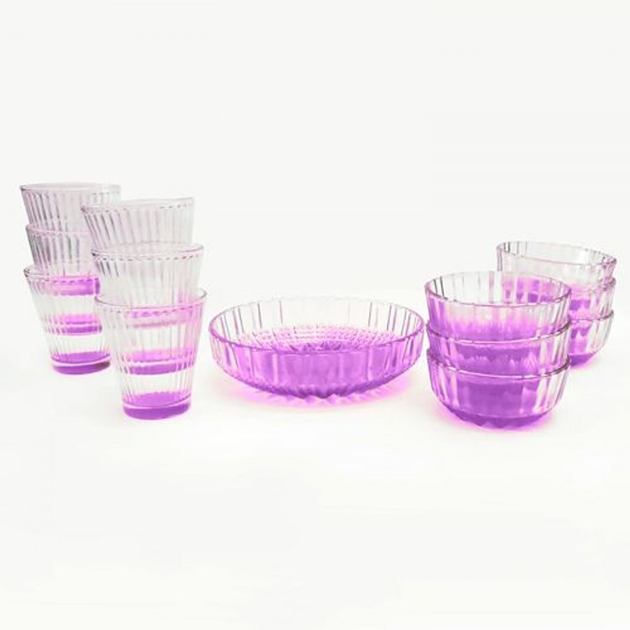 Glass Ideas  Snacks Serving Glass Set - Purple