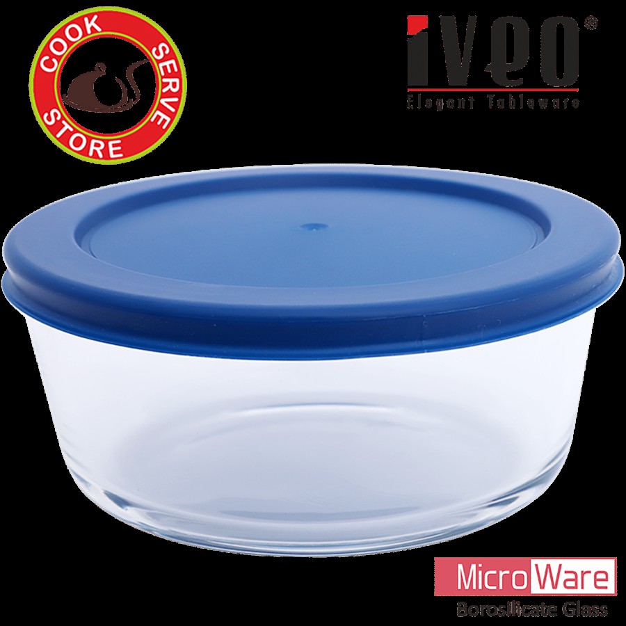 Iveo  Borosilicate Glass Container - With Lid