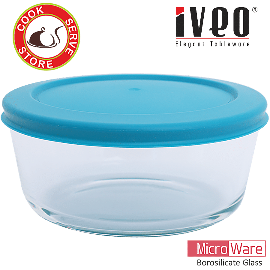 Iveo  Glass Container With Lid - Transparent