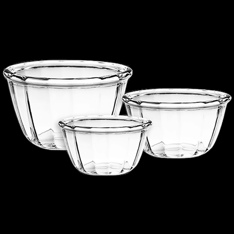 Iveo  Toughened Glass Microwavable Mixing/Serving Bowl