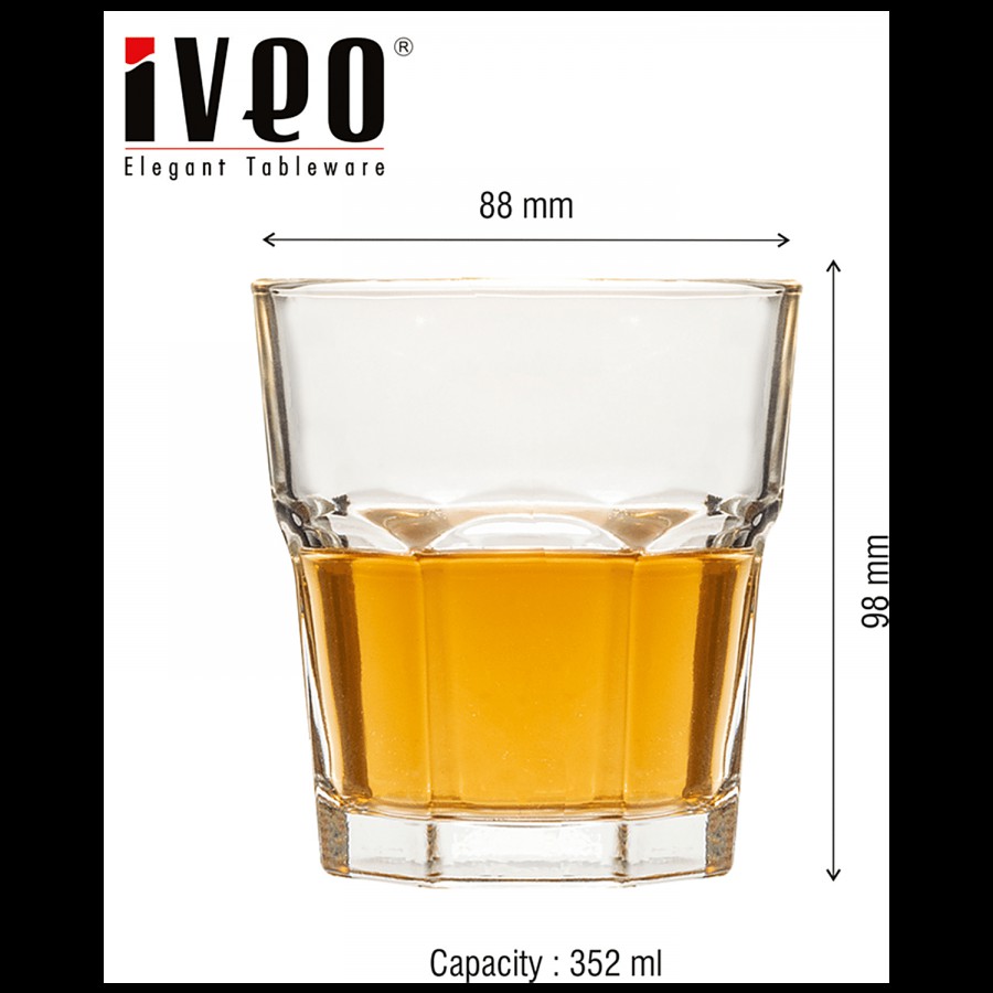 Iveo  Whisky Glass/Juice Tumbler Set