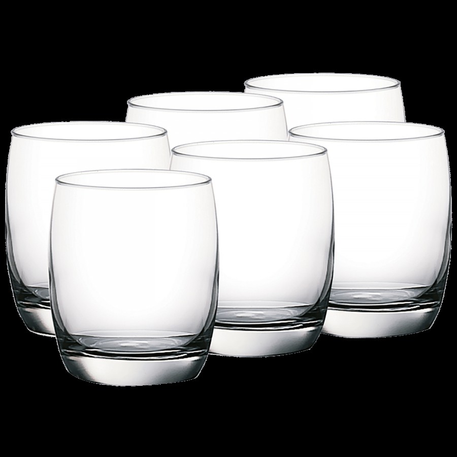 Ocean Ivory Hi Ball Whiskey Glass Set - Transparent