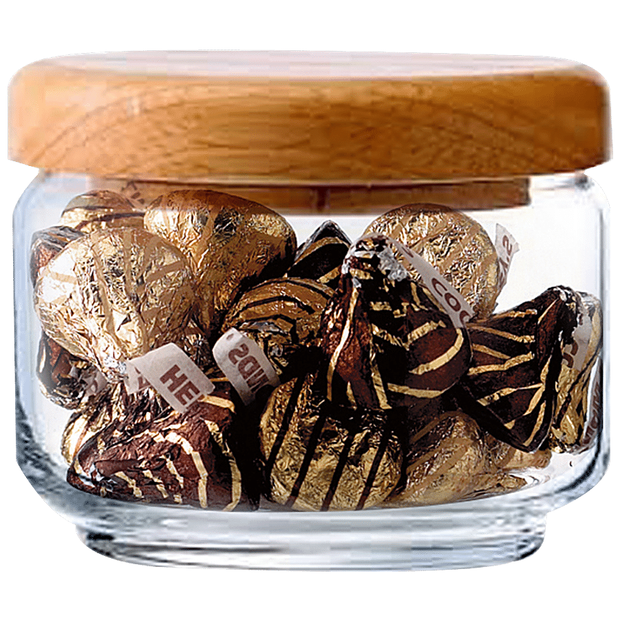 Ocean Pop Jar Set Wooden Lid B02511 W