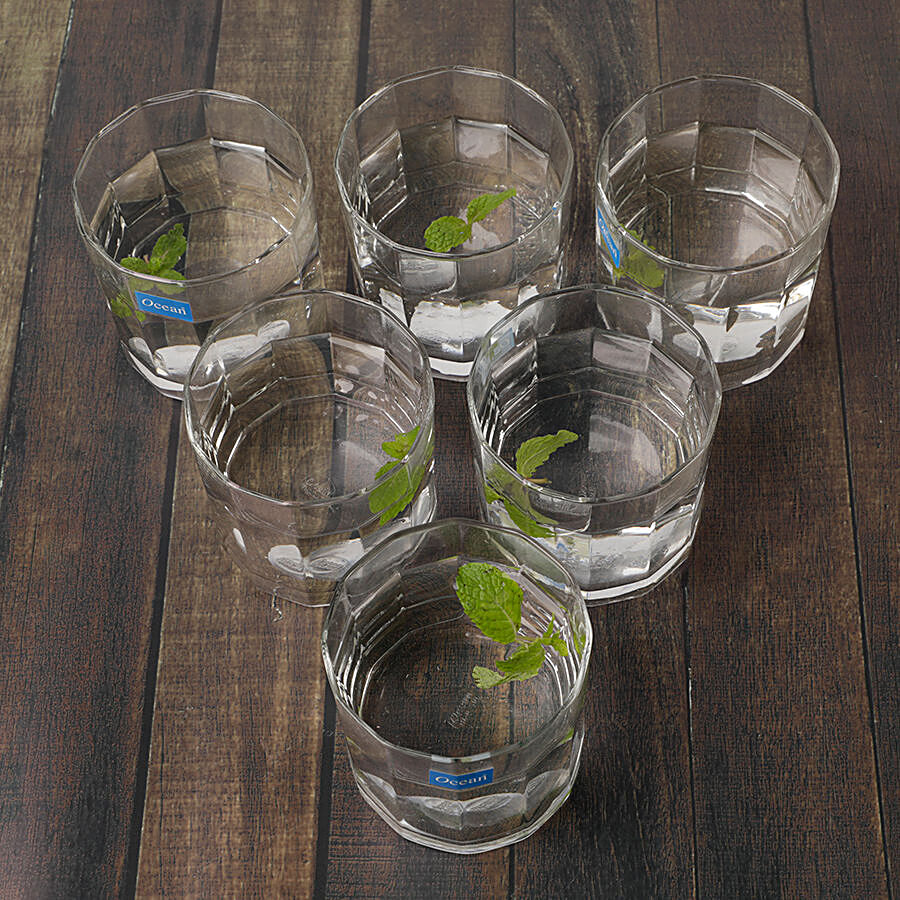 Ocean Water Juice Glass Set - Victoria Cocktail