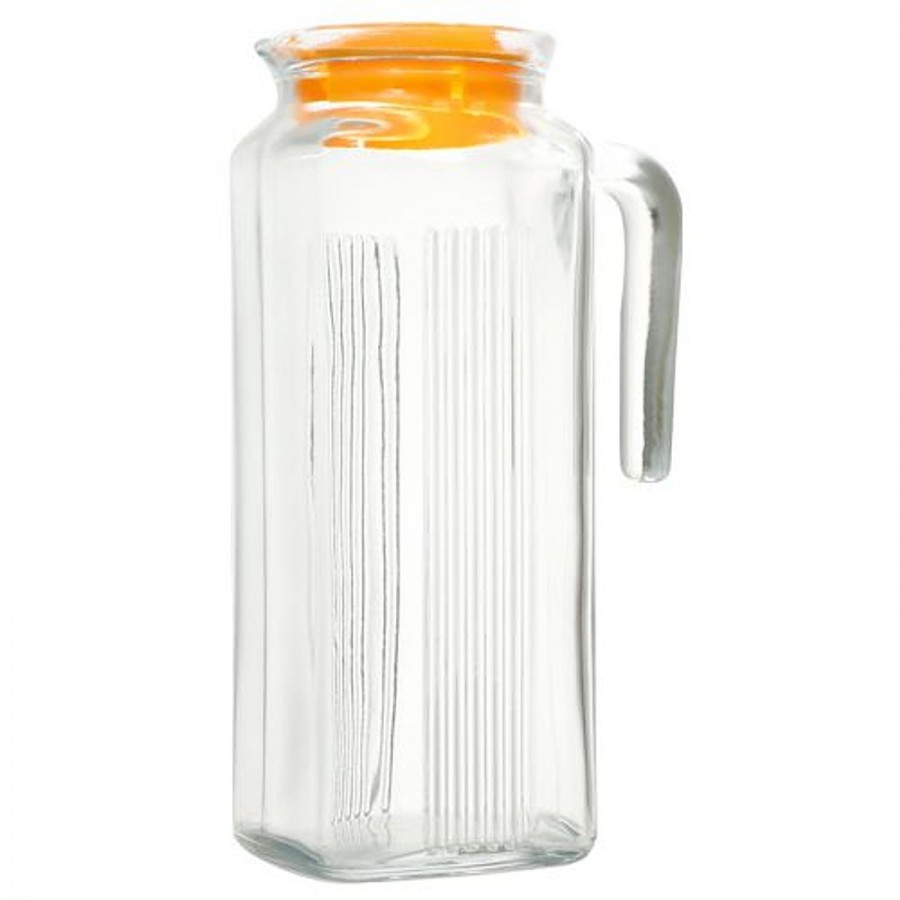 Pasabahce Jug/Carafe/Bottle - Frigo - Yellow Lid