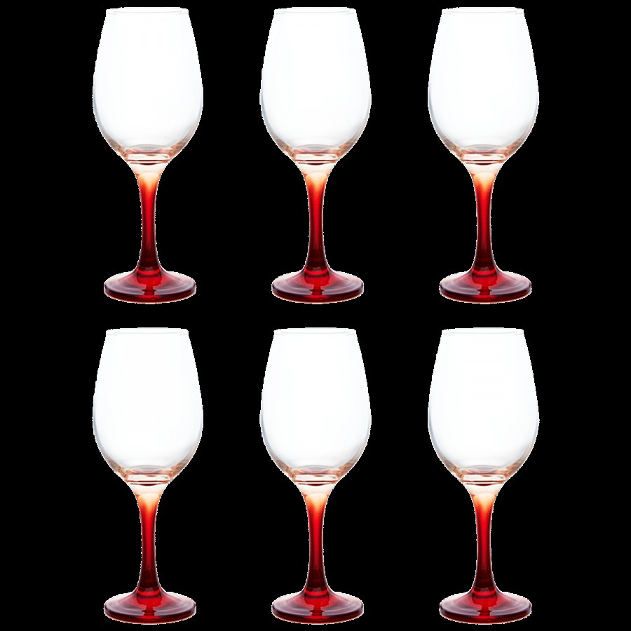 Roxx Splash Colour Stem Glass - Elegant Design