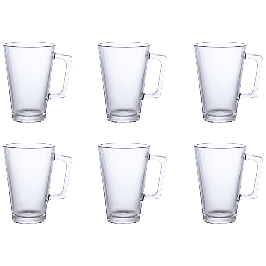 Roxx Tea/Coffee Glass Mug - Transparent