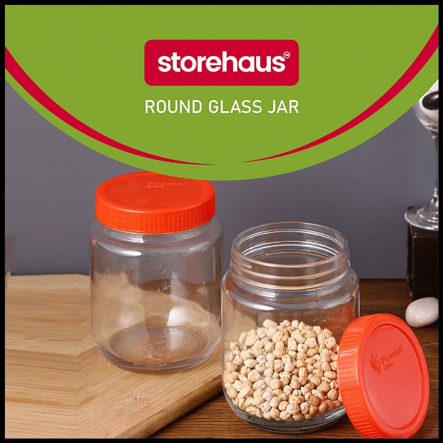 STOREHAUS Glass Container - With Lid