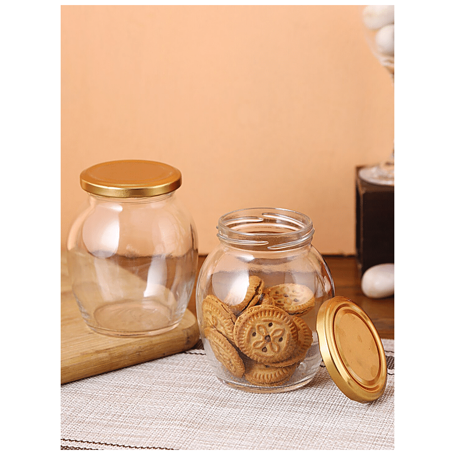 STOREHAUS Matka Shaped Glass Container - High Quality