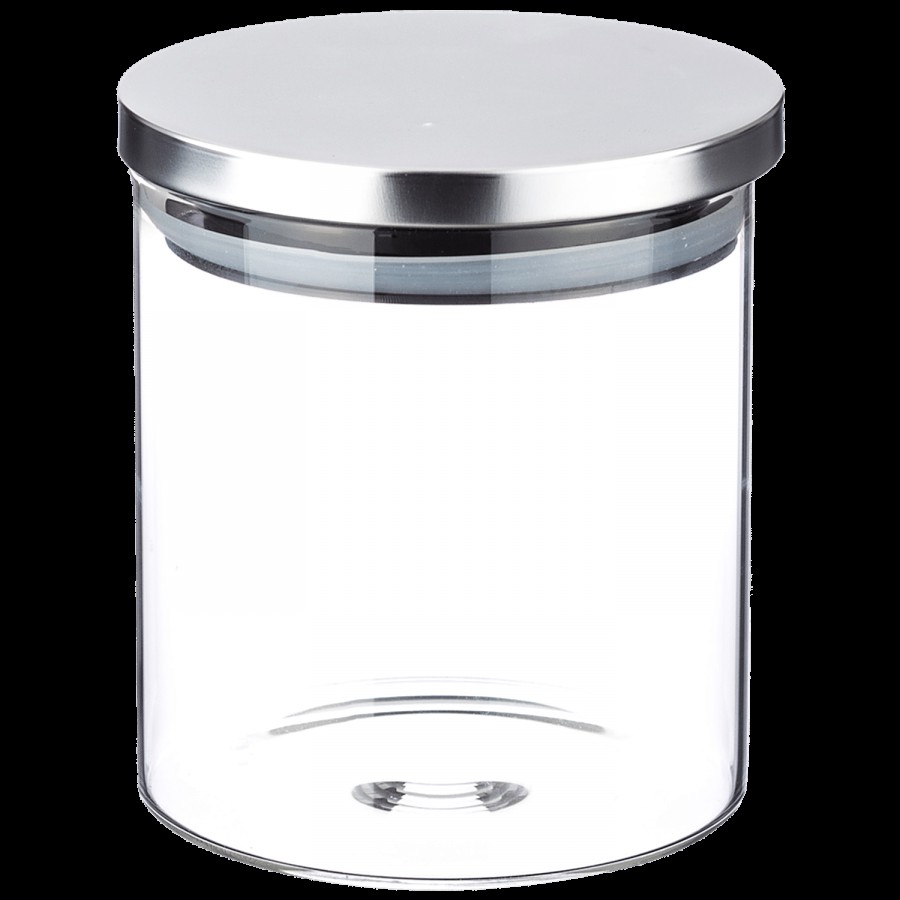 Sanjeev Kapoor Classic Borosilicate Glass Container - Round