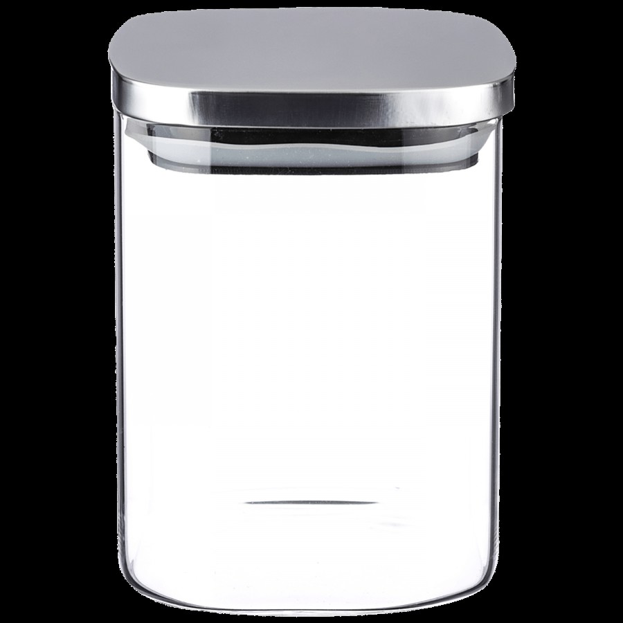 Sanjeev Kapoor Classic Borosilicate Glass Container - Square