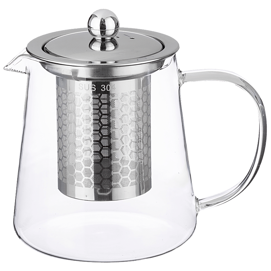 Sanjeev Kapoor Modern Borosilicate Kettle - With Lid