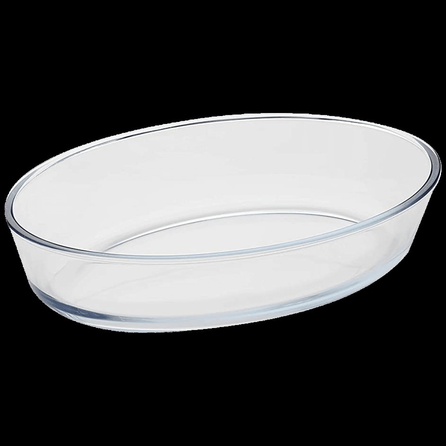 Signoraware Bake N Serve Oval Bakeware & Oven Safe Glass Dish - Clear