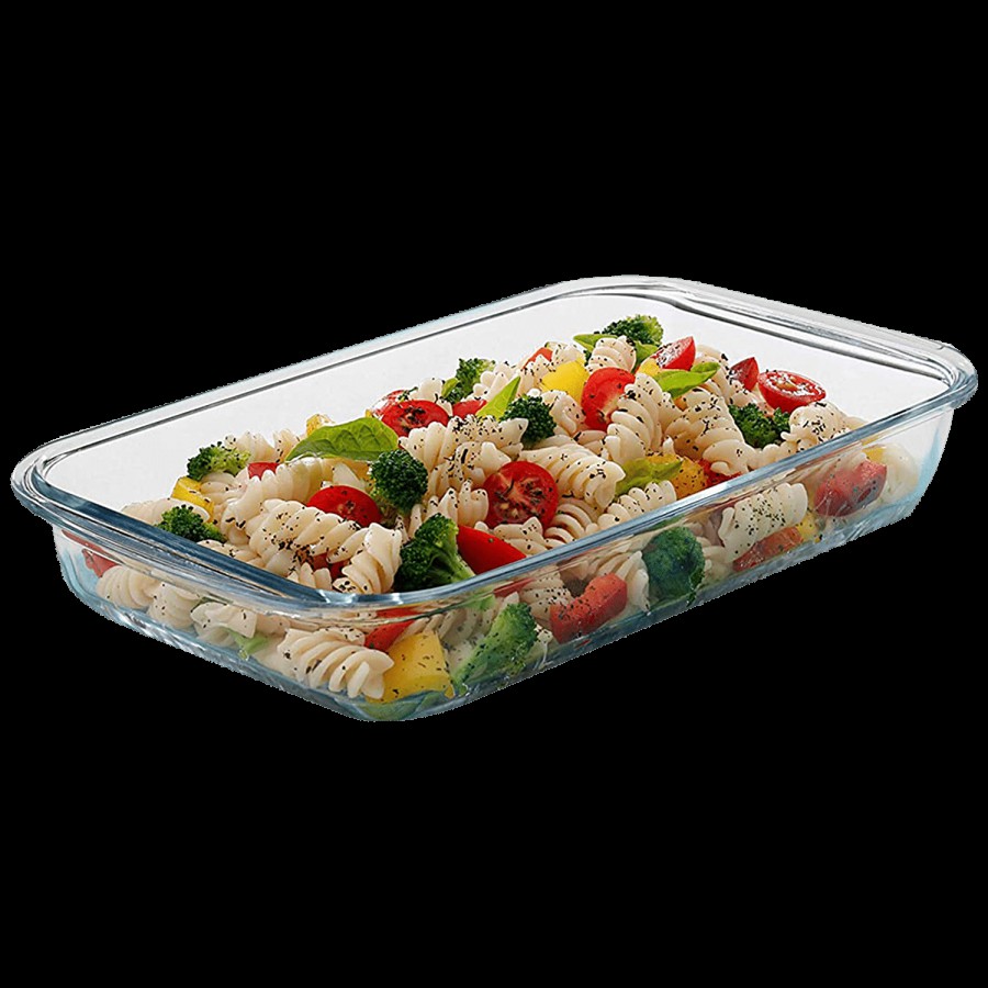 Signoraware Bake N Serve Rectangular Bakeware & Oven Safe Glass Dish - Clear