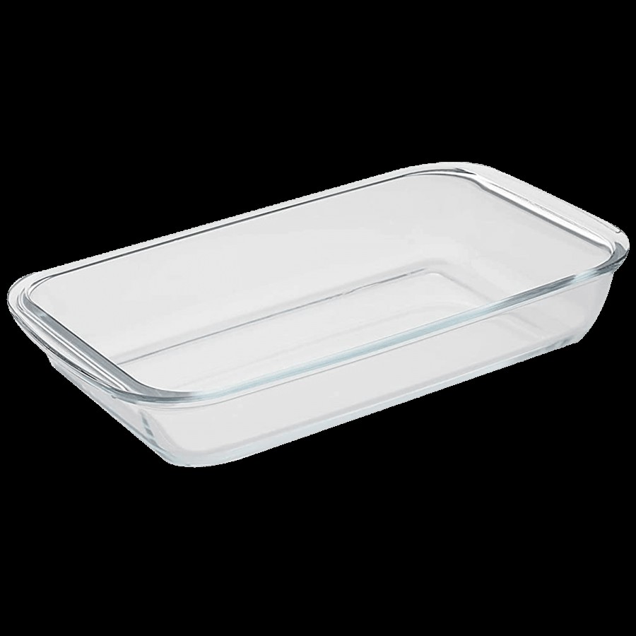 Signoraware Bake N Serve Rectangular Bakeware & Oven Safe Glass Dish - Clear