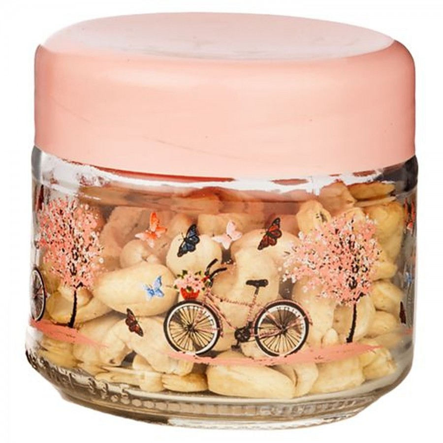 Signoraware Bicycle Glass Jar - Transparent