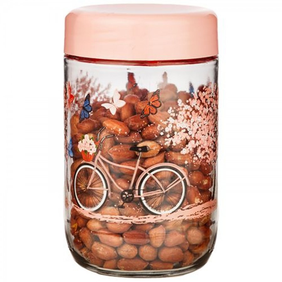 Signoraware Bicycle Glass Jar - Transparent