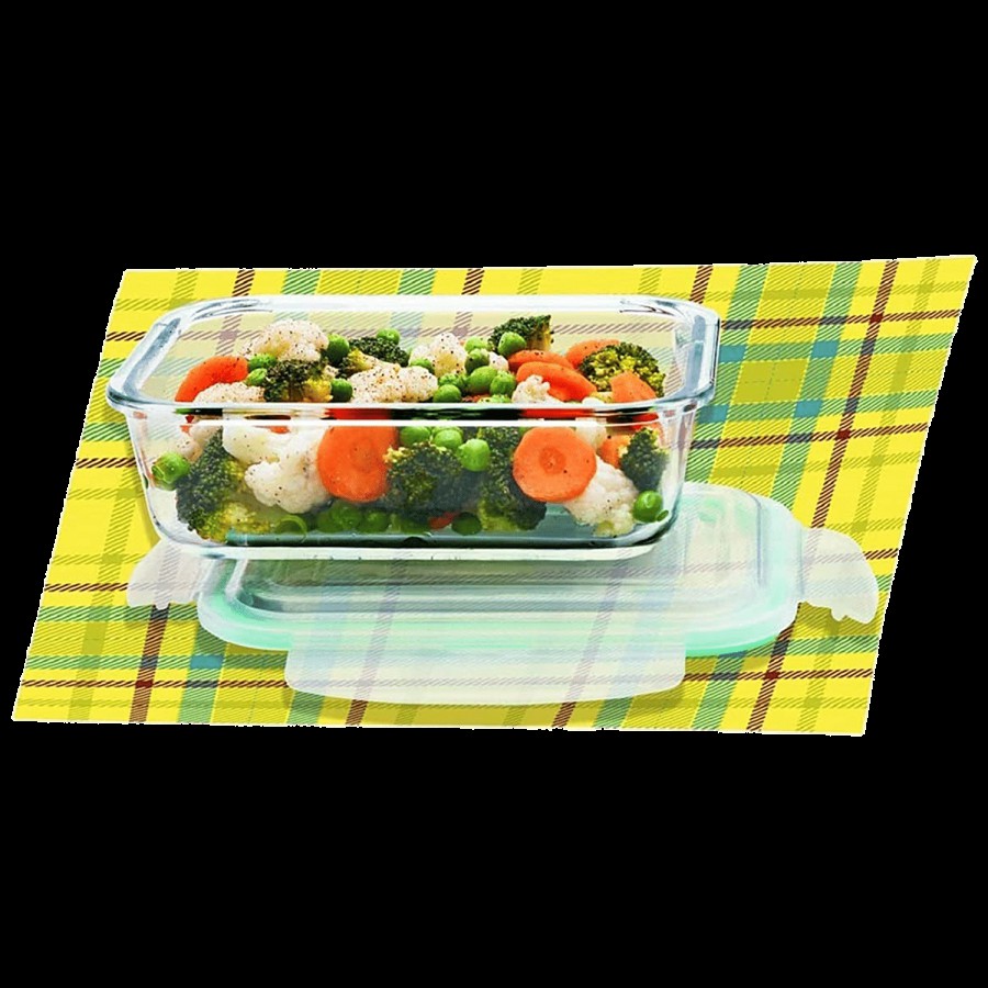 Signoraware Borosilicate Glass Food/Tiffin/Storage Container - With Lid