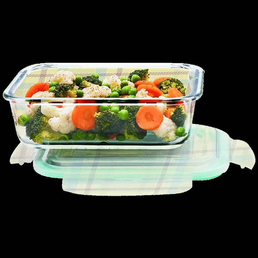 Signoraware Borosilicate Glass Food/Tiffin/Storage Container - With Lid