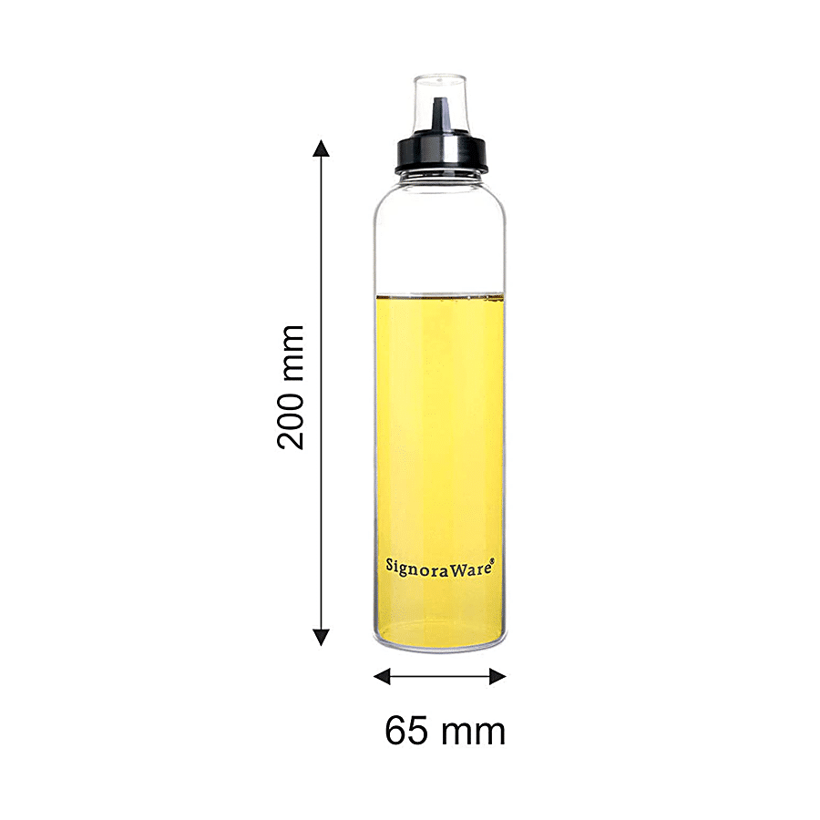 Signoraware Even Flow Borosilicate Glass Oil Dispenser - Clear