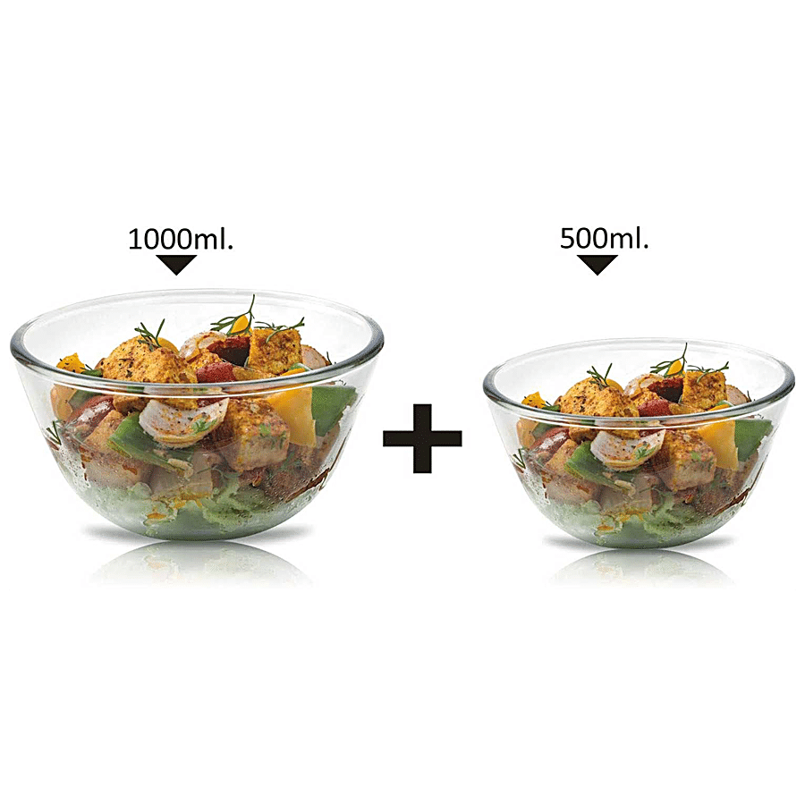 Signoraware Mixing Bowl Borosilicate Glass - Clear