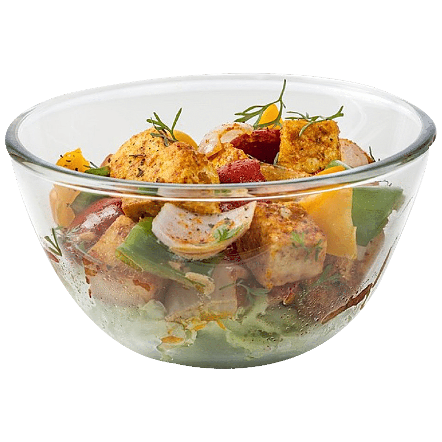 Signoraware Mixing Bowl High Borosilicate Bakeware Safe Glass - Clear