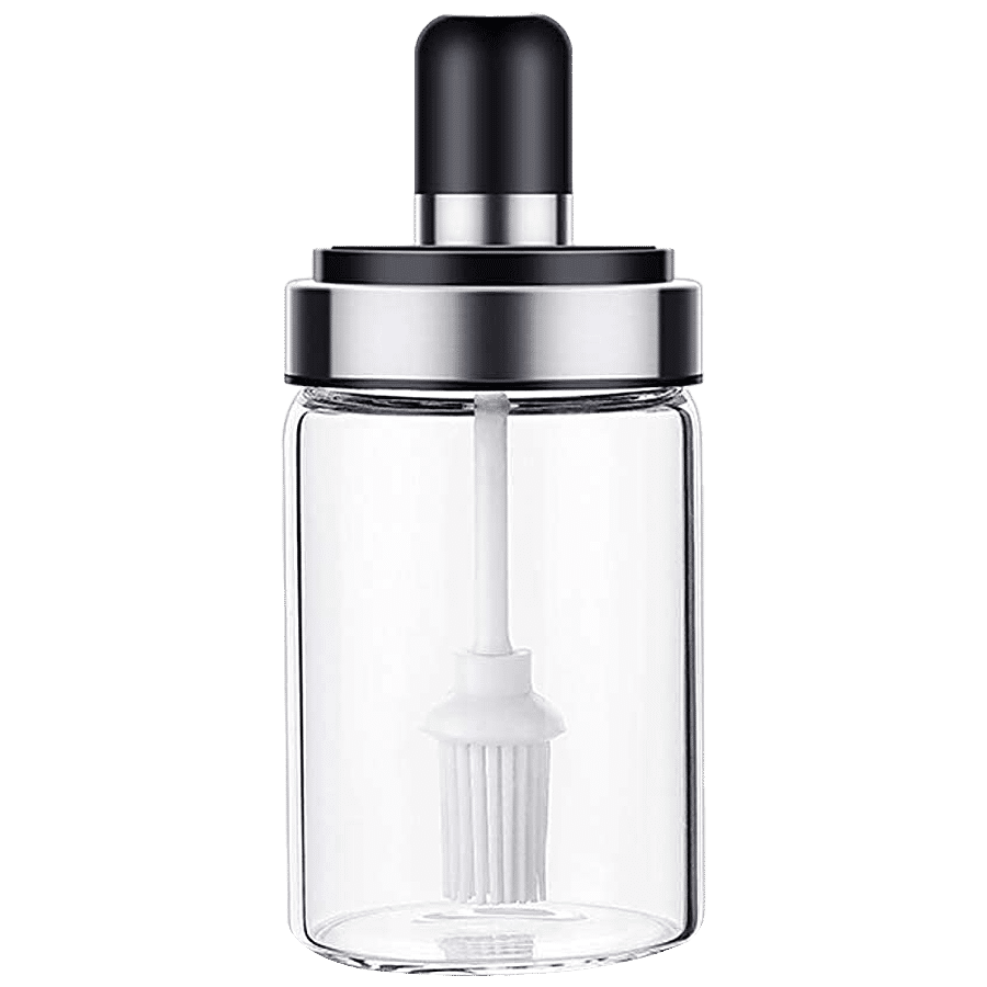 Signoraware Trinkle Borosilicate Jar With Brush - Clear