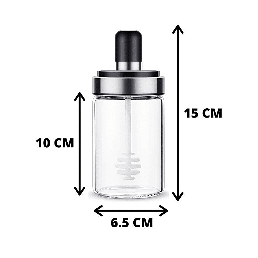 Signoraware Trinkle Borosilicate Jar With Dipper Stick - Clear