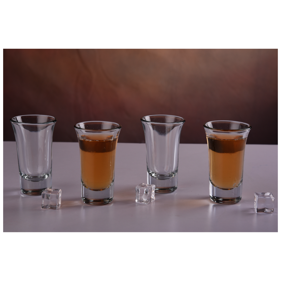 Soogo Bella Shot Glass For Alcohol With Colour Box - Transparent