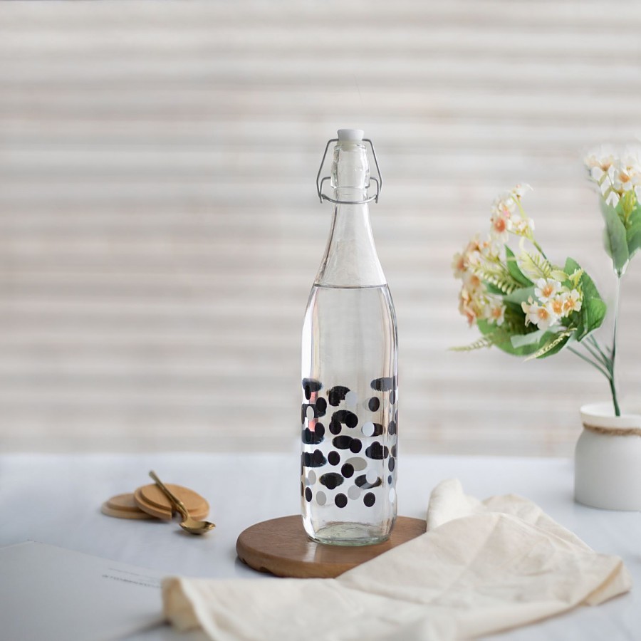 Soogo Round Milk Bottle With Sipper - All We Need Is Love Typography