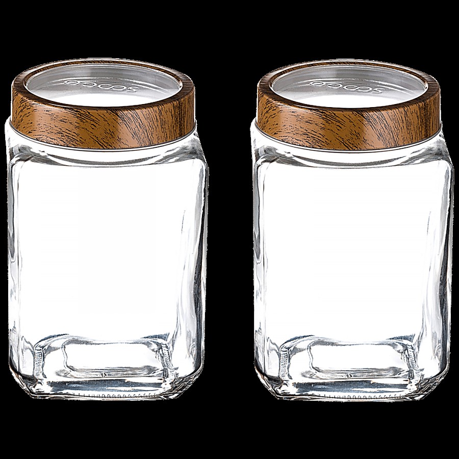 Soogo Woody Cube Jar For Beverages - Trendy & Fashionable