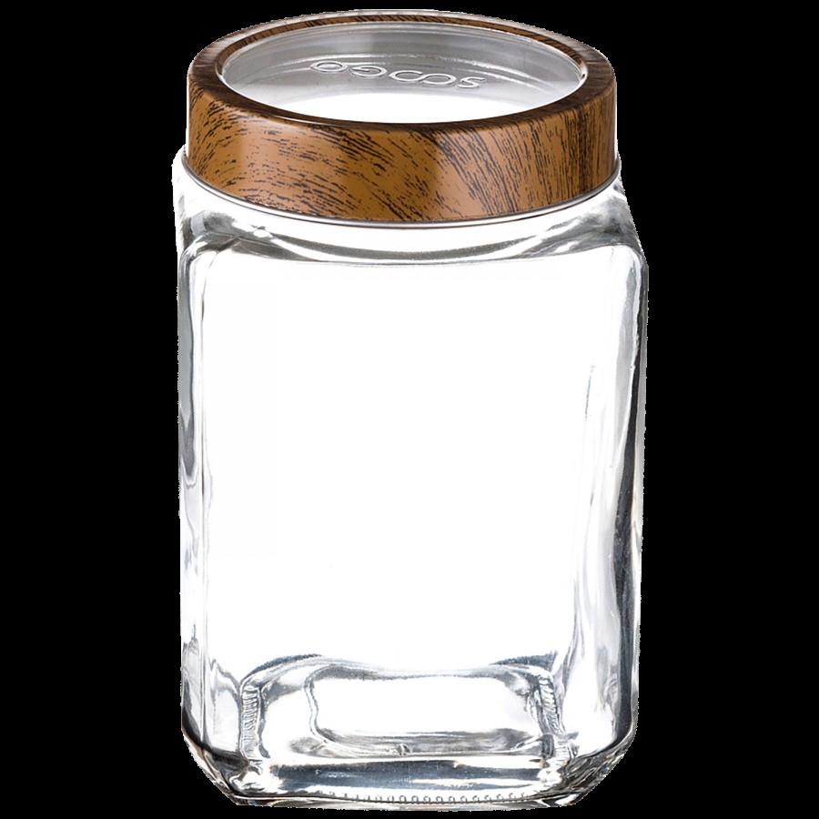 Soogo Woody Cube Jar For Beverages - Trendy & Fashionable