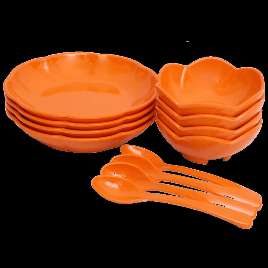 Superware Melamine Snack Set - Orange