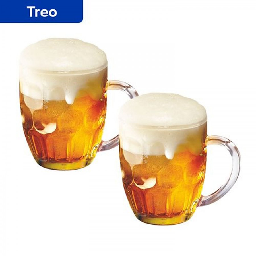 Treo Cascade Cool Transparent Glass Beer Mug