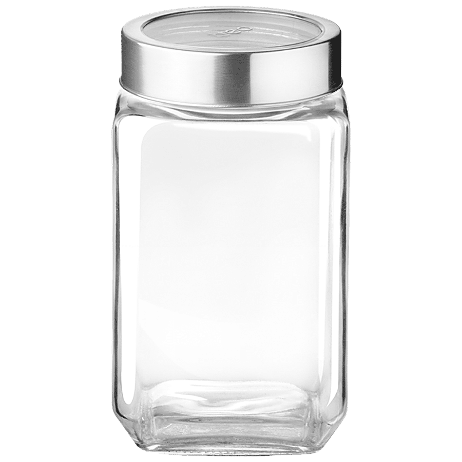 Treo Glass Jar For Storage With Lid - Transparent