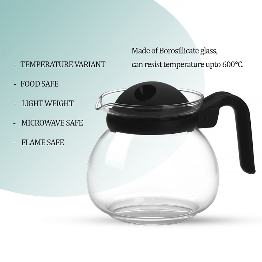 Treo Round Glass Carafe /Coffee/Tea Pot