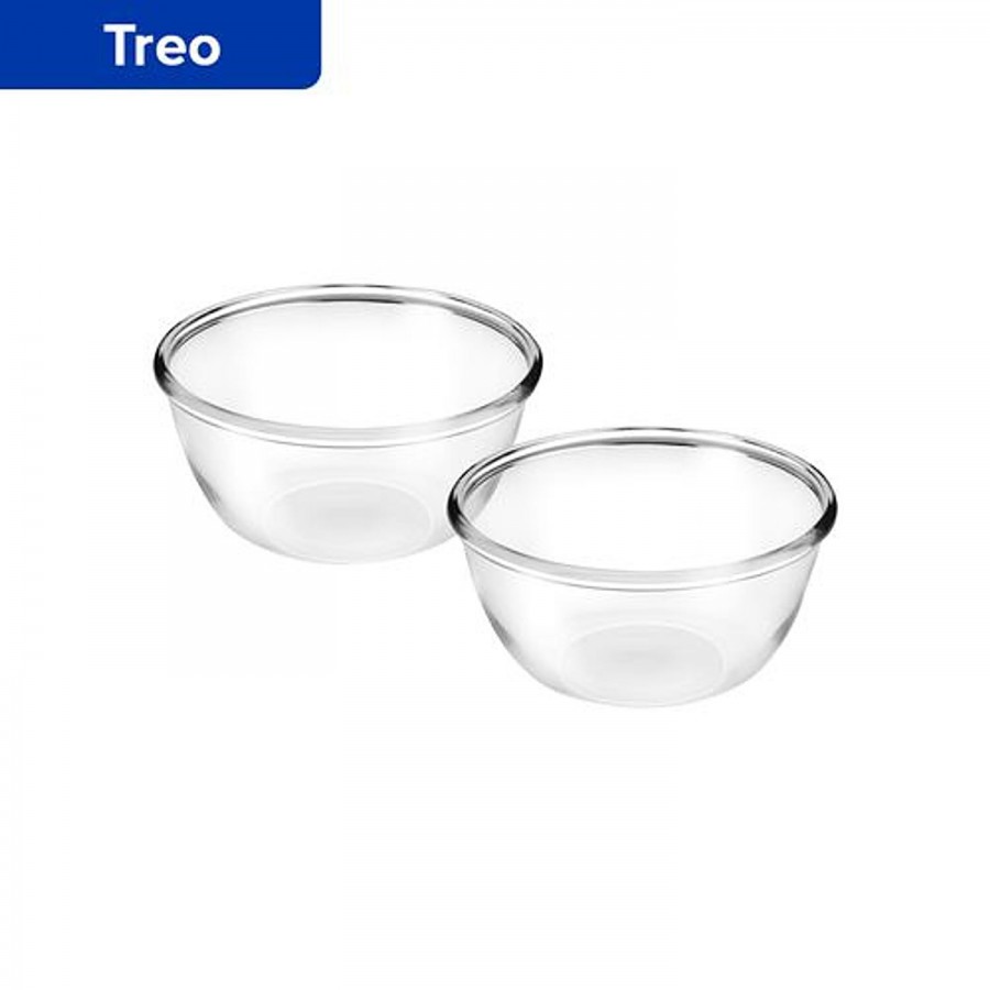 Treo Treo Mixing Bowl Glass Bakeware Set - Transparent