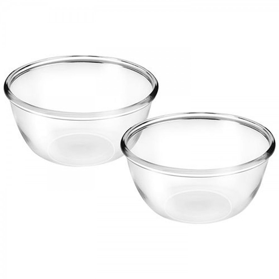 Treo Treo Mixing Bowl Glass Bakeware Set - Transparent