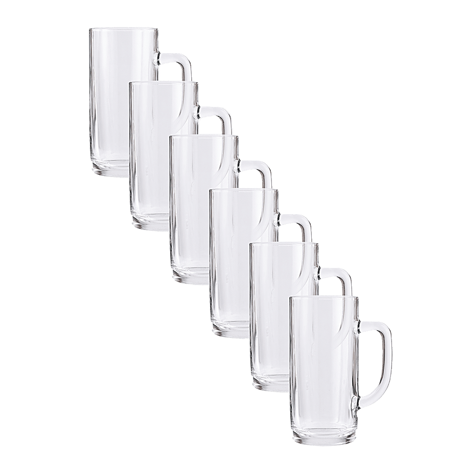 Union Glass Mug Set - Clear Finish