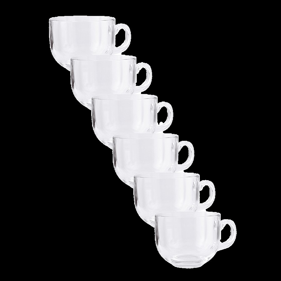 Union Glass Mug Set - Clear Finish