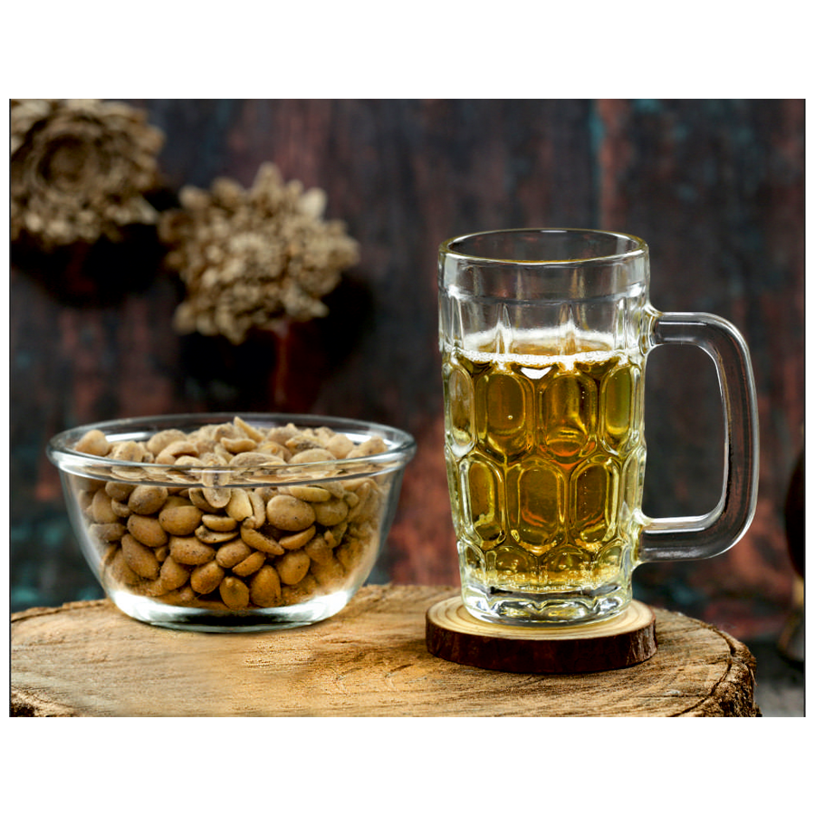 Yera Glass Bowl & Beer Mug Set - Plain