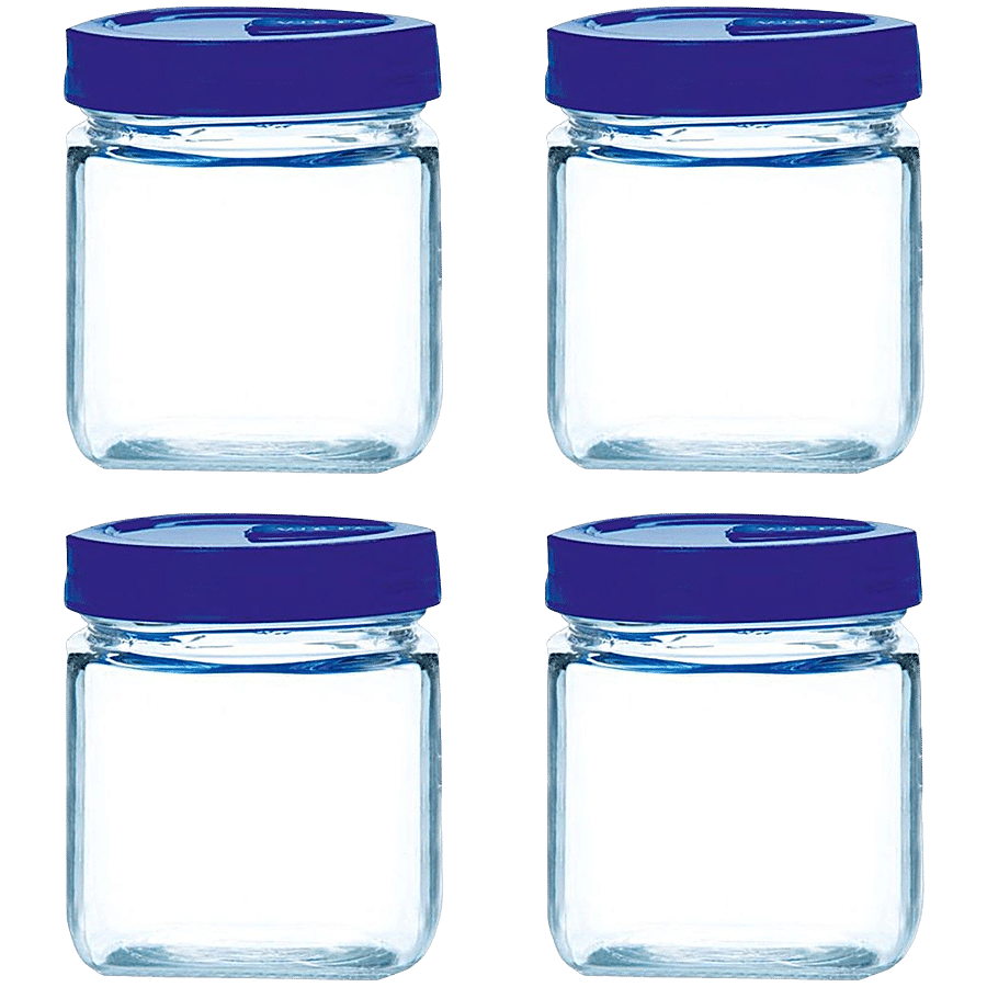 Yera Glass Jar - With Blue Lid