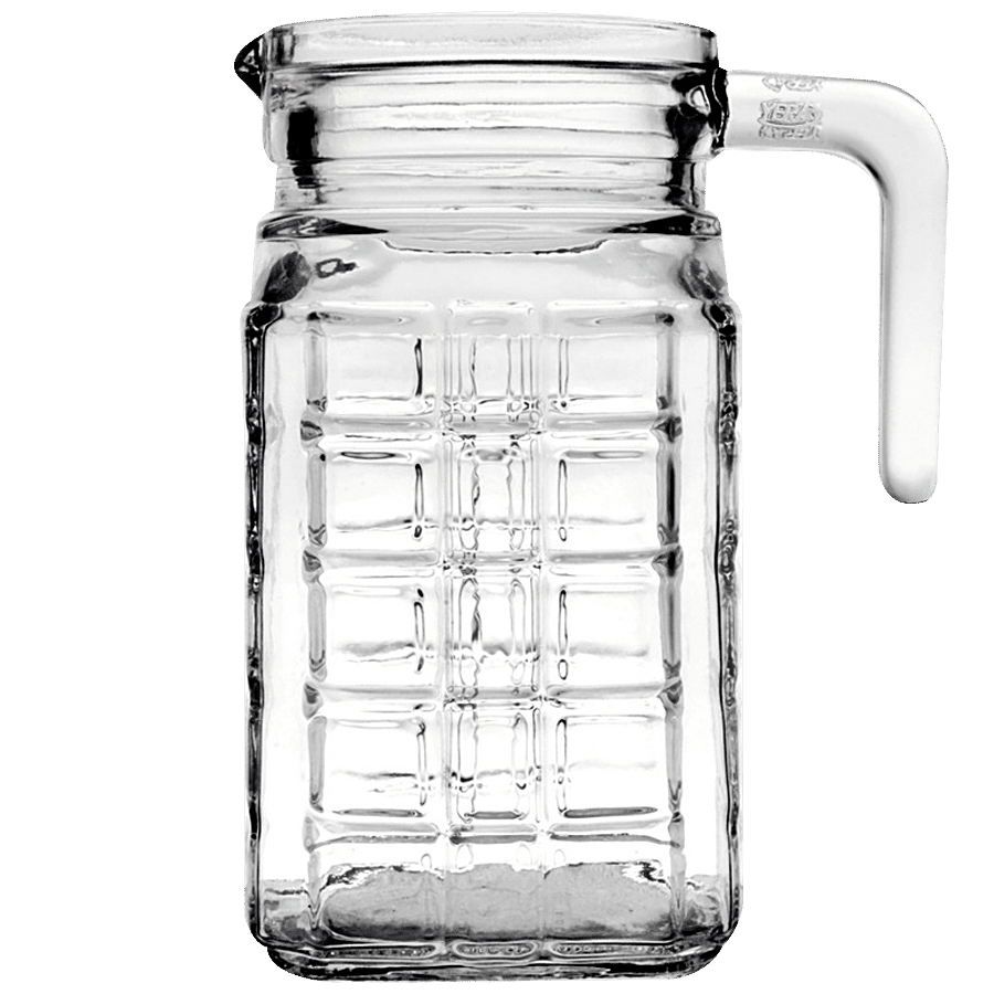 Yera Glass Juice/Water Jug- Moulded Design